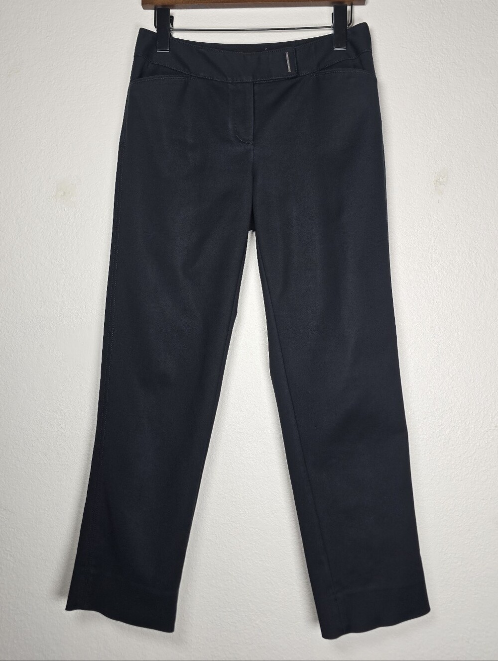 White House Black Market Perfect Form Slim Ankle Pants Black 2R Office